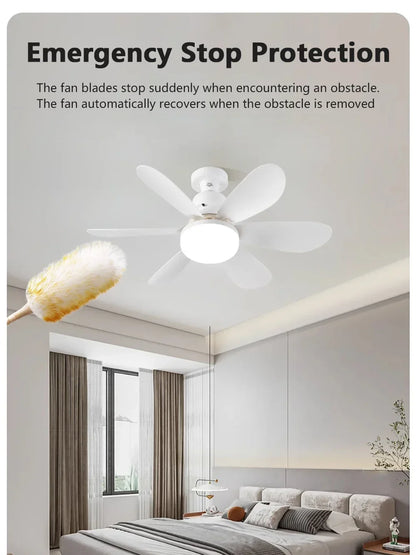 Silent Wind Speed Of 20.5/16.5in Remote Control Ceiling Fans Modern LED Fan Light With Adjustable Wind Speed In Three Levels.