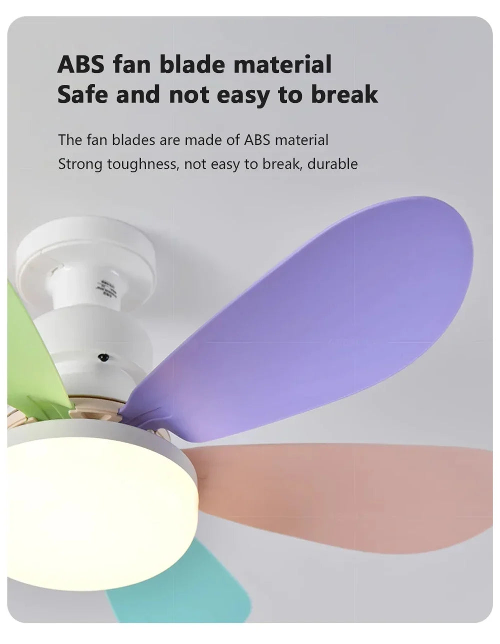 Silent Wind Speed Of 20.5/16.5in Remote Control Ceiling Fans Modern LED Fan Light With Adjustable Wind Speed In Three Levels.